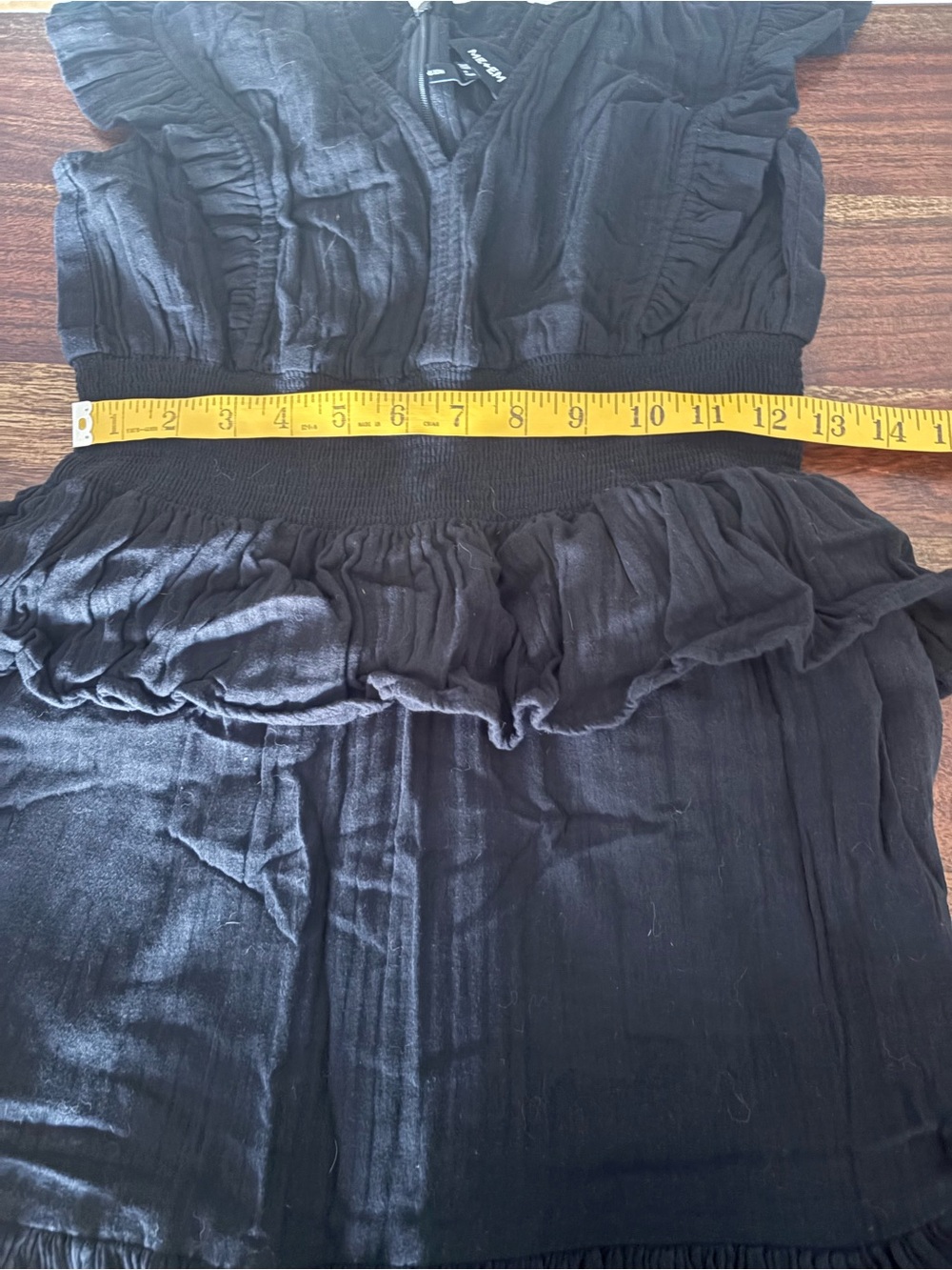 ME+EM Black Cheesecloth Maxi Dress size 2 - Picture 12 of 13